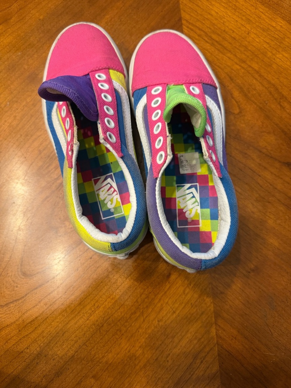 Kids Rainbow Vans - Size 1 - Picture 6 of 6